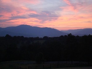 Sunset View Over Old Rag Mountain from Front Porch