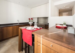 Kitchen adjacent to Living Room