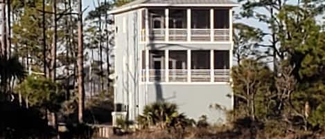 Crescent Pearl from the beach, welcome to relaxing Cape San Blas.