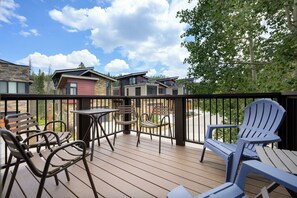 Enjoy the private deck