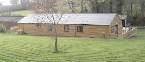 The Games Barn from one of the fields