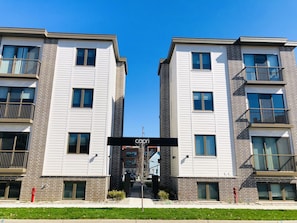 View of condo building from Eighth Street 