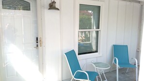 Front porch seating area