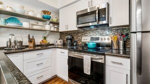 Tastefully renovated one-bedroom ground floor suite, twenty steps to the ocean
