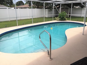 Pool off of dining room
