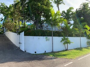 Front view of home with private driveway 