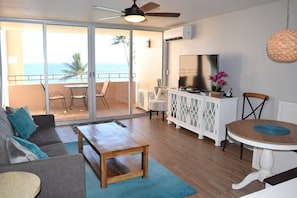 Beautiful ocean views from the living area