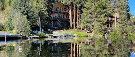 OurGrandLakeCabin on the South shore of Grand Lake. Typical view May to November