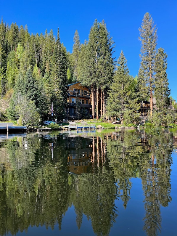 OurGrandLakeCabin on the South shore of Grand Lake. Typical view May to November