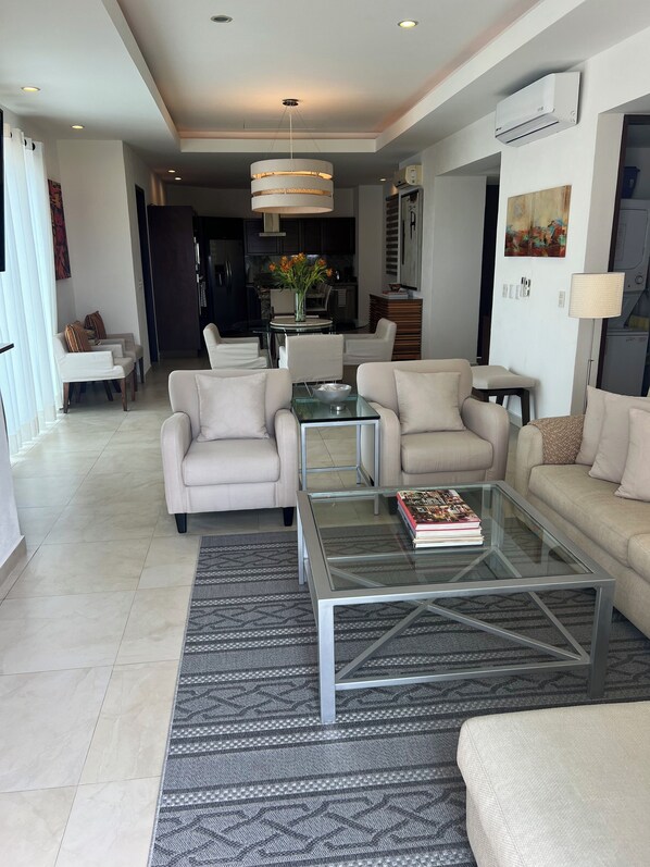 Penthouse suite with large living space!