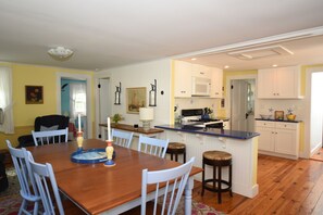 Kitchen has all new appliances.