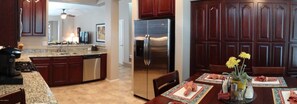 The kitchen is fully equipped and available for use.