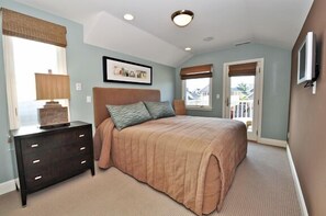 Master Bedroom with California King and private balcony