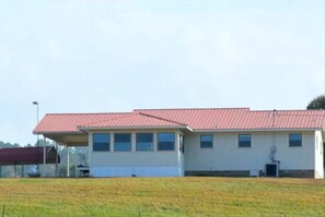 Back of cottage.