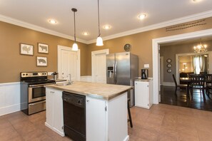 Kitchen looking toward dining room.