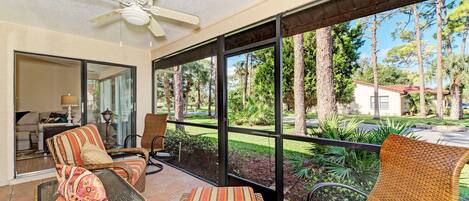 Relax in Shaded Comfort - The covered patio is a great spot to enjoy the outdoors when you have had enough sun.