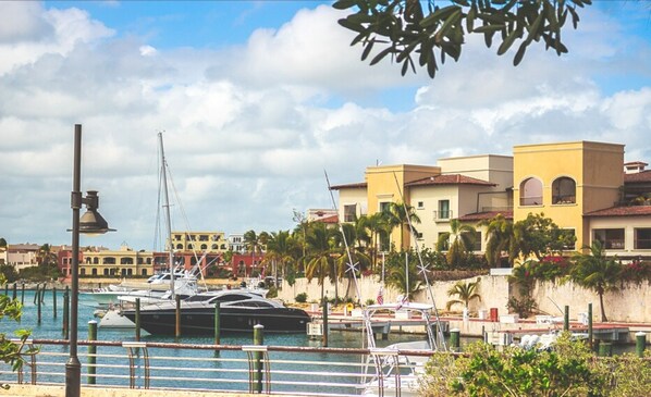 View from the apartment to the Marina of Cap Cana