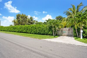 Private property completely fenced-in and secluded with an electronic gate.