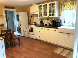Another view of our kitchen...washer and dryer too!
