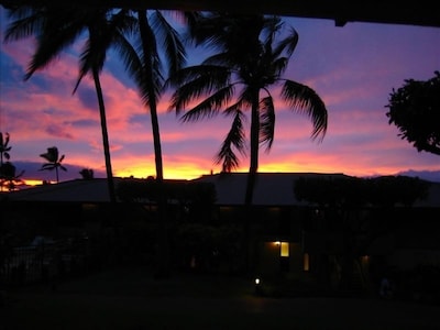 Sunset View from Unit D-105 Lanai