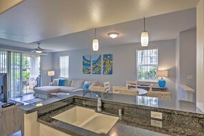 Living area from kitchen