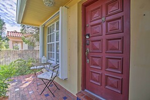 Start every morning with a cup of coffee on the private front porch!