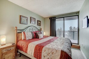 King with balcony access and views