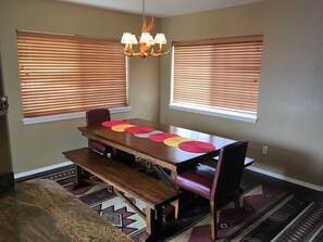 Dining room, open to kitchen