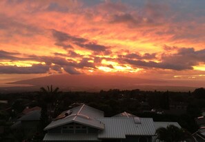 View from the front deck at sunset