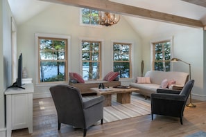 Living room looking from hall side.