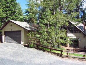 Driveway and garage