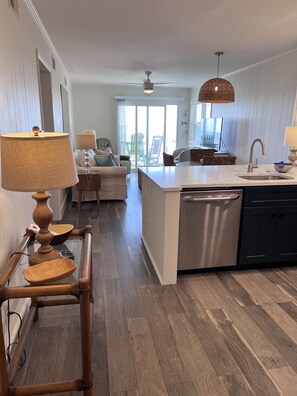 Enter our condo to see beautiful views and remodeled kitchen and living area!