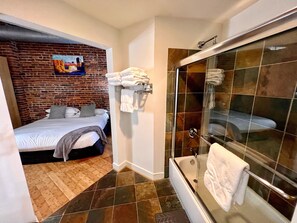 Master bedroom and bathroom.