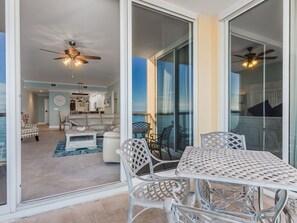 Looking in from balcony 