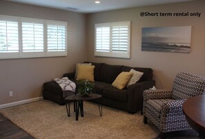 Living room area of the rental property. 