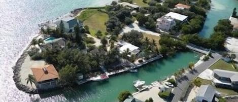 Private and gated Tingler Island of only 10 houses