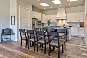 Dining Room - With an open and spacious floor plan, the Dining Room and Kitchen can accommodate meal preparations for groups large or small.