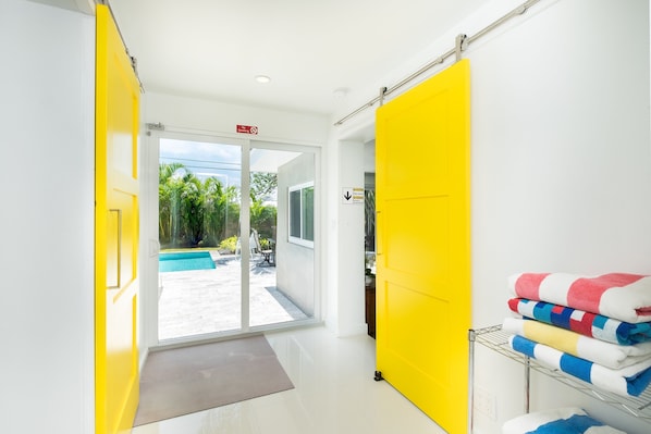 Entry to backyard and pool