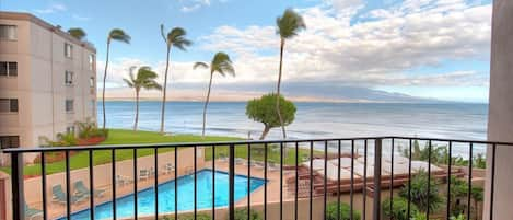 View from the lanai - direct ocean front