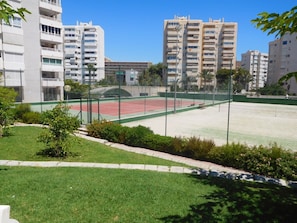 3 tennis courts
