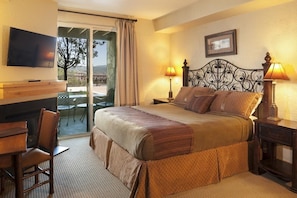 Drift to sleep in the comfortable queen bed