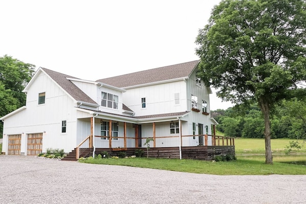 3 story, 4,500 sq ft house on 11 acres overlooking a pond