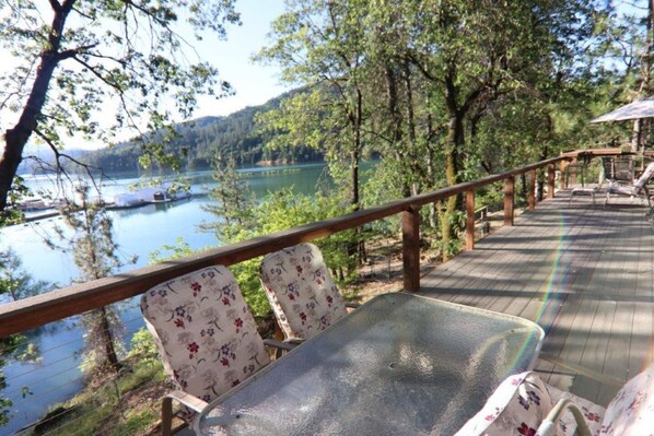 Incredible views off 50 foot wide deck.
