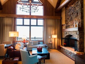 Relax in the lovely living area.