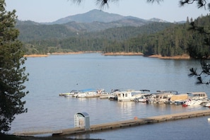 View from all 3 decks and most rooms of both houses.  Marina short walk w/slips.