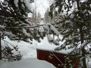 Private hot tub out the front door.