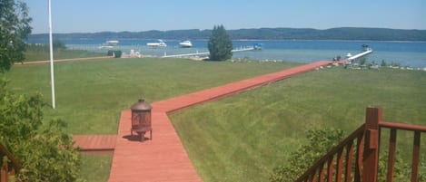 View of Lake Charleviox from main deck