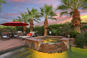Large heated spa