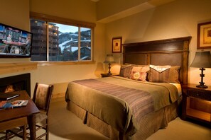 Get a good night's sleep in the master bedroom.