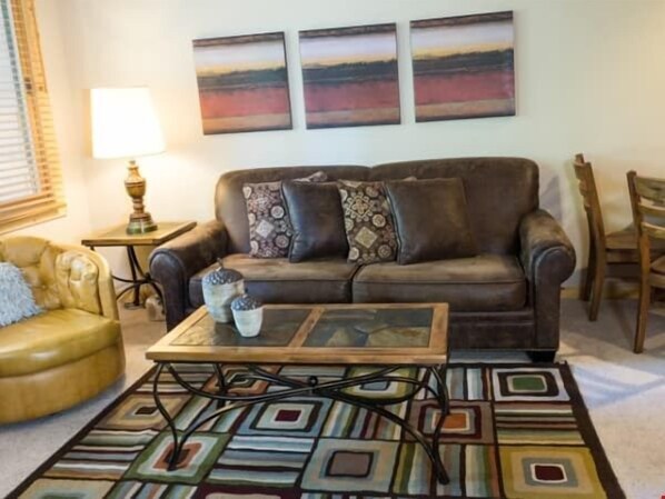 Sink into the comfortable sofas after a day exploring.